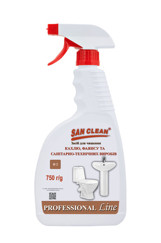 Засіб для чищення ванної кімнати SAN CLEAN , 0,75 л